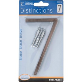 Distinctions by Hillman 844692 5-Inch Floating Mount House Bronze, Number 7