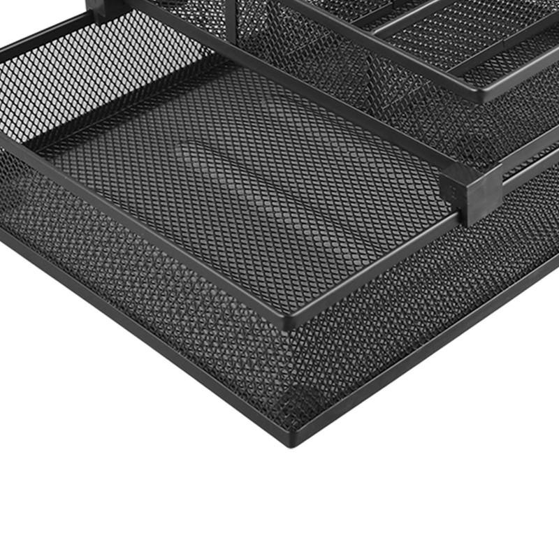 2 Tier Paper Tray Double Layer Metal Mesh Paper Tray