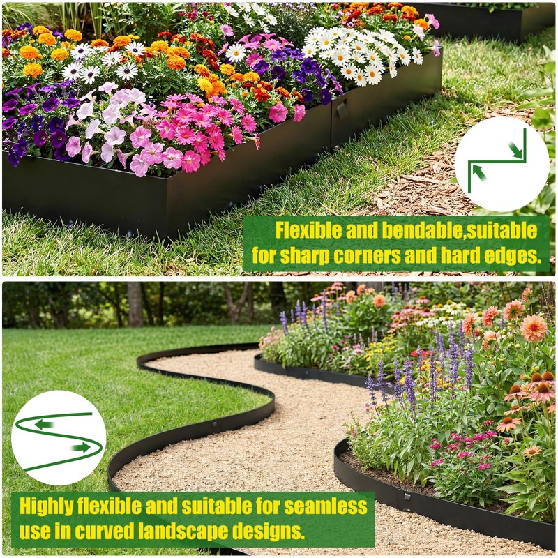 33ft. Metal Landscape Edging 5 inch (2.5" Above Ground, 2.5"