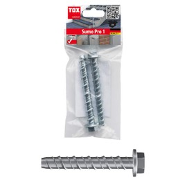 TOX Sumo Pro 1 041601121 Concrete Screw M10 x 100 mm Pack of 2
