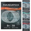 Maximumcatch Fly Fishing Tapered Leader with Loop: 15ft/12ft/9ft/7.5ft,5 PCS (0X-7X)
