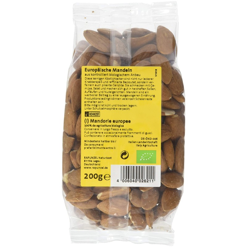 Rapunzel Organic Almonds, 200 g