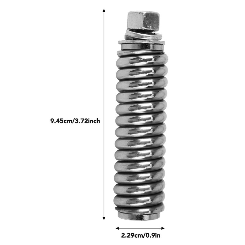 Antenna Spring Mount Silver Shockproof Protective Signal Reception Improvement Flexibility