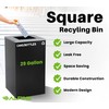 Alpine Square Lid Industries 29 Gallon Sturdy Steel Cube Recycling