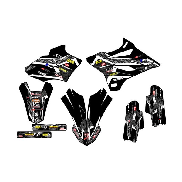 2019-2021 YZ 85 Podium Black Senge Graphics Base Kit Compatible