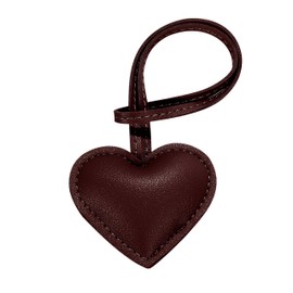 Tonecraft Heart Bag Charm, Simple, Orthodox, Bag Charm, Popular, Stylish, Cute, Microfiber Leather, Squishy, Braun