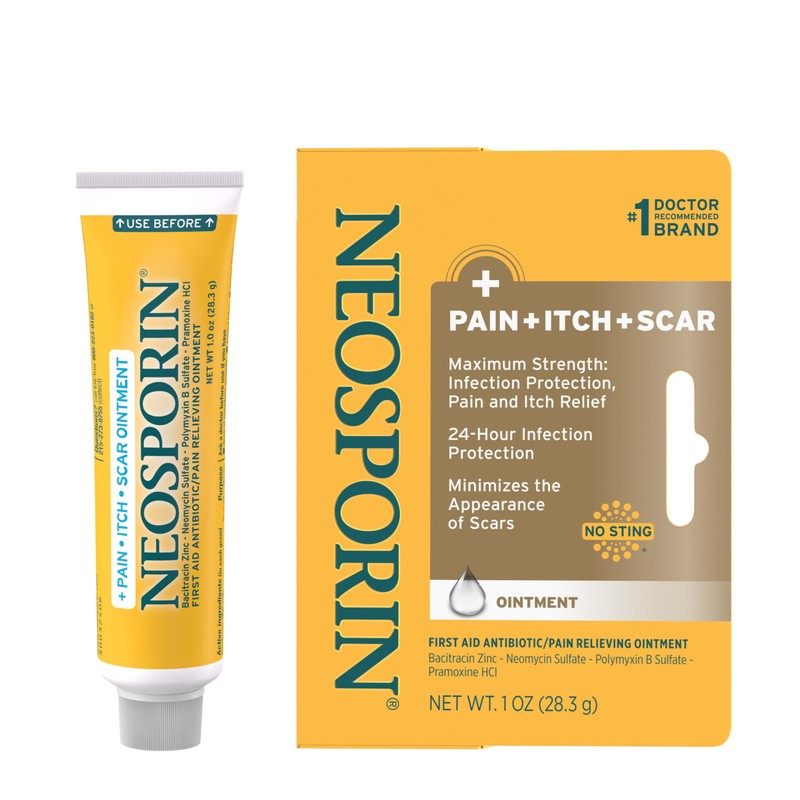 Pomada multiacción para dolor, picor y cicatrices de Neosporin, 1