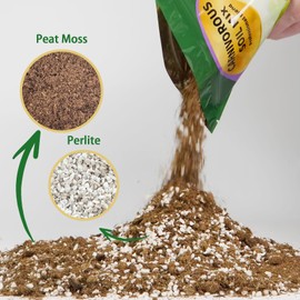 Omitgoter Carnivorous Plant Soil Mix 4qt, Pure Peat Moss and Perlite Mixture for Venus, Pitcher, Butterwort, Nepenthes, Sundew