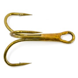 Bronze Treble Hooks, Size 10, Pack of 50 Ideal for Pike, Zander, Perch, Sea Fishing, Lures, etc