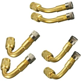 POFET 6pcs Valve Extenders Tyre Valve Extension Adaptor, Valve Stem Adapter 45/90/135 Degree for Car, Motorcycle, Bike, Truck