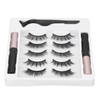 5 Pairs Magnetic Eyeliner Eyelash Kit Easy to Apply Natural