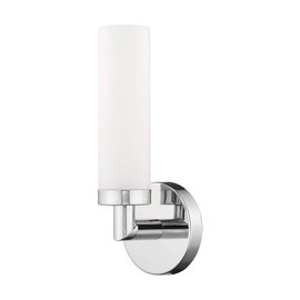 Livex Lighting 10103-91 Aero 1-Light Wall Sconce, Brushed Nickel