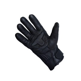 GARGOYLE BELLS Motorcycle Gloves for Men and Women Full Finger Touchscreen Motorbike Gloves Leather Golves for Riding - Black, XL