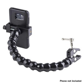 MOGO ModularHose Assistive Technology Phone Holder with Mini Clamp, 14 Inch Arm
