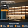 Taormey Motion Sensor Under Bed Lights, 9.8Ft Warm White LED