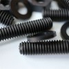 20 x Black Pan Head Screws Polypropylene (PP) Plastic Nuts