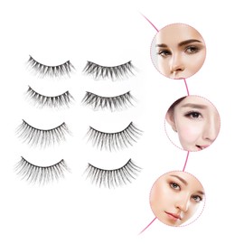 Mikinona 20pairs Cosmetics False Eyelashes Natural Realistic Elegant Design for Girls for Occasions