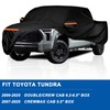 Truck Cover Fit Toyota Tundra(2000-2025)Double/Crew Cab with 6.2-6.5" bed and