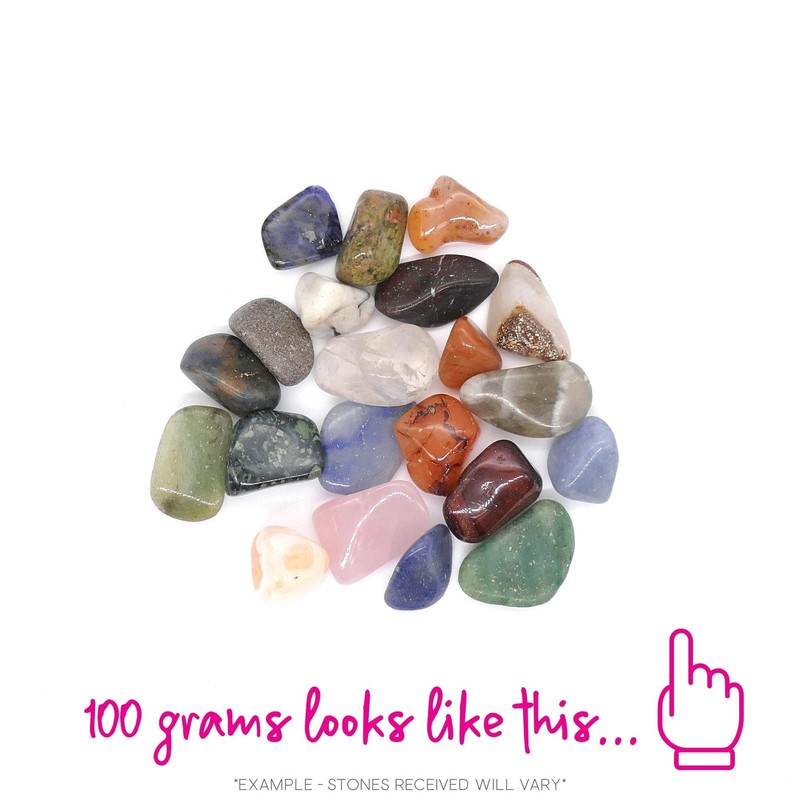 The Bead Shop Polished Tumblestone Gemstones, Pocket Reiki Chakra, Medium