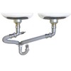 Snappy Trap Double Bowl Kitchen Sink Drain Kit, 1-1/2" with