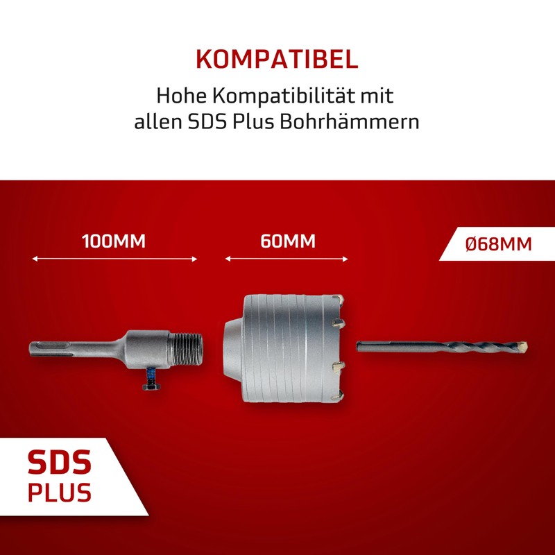 Ironhand Germany - Drill Bit 68 mm - Precise, Stable