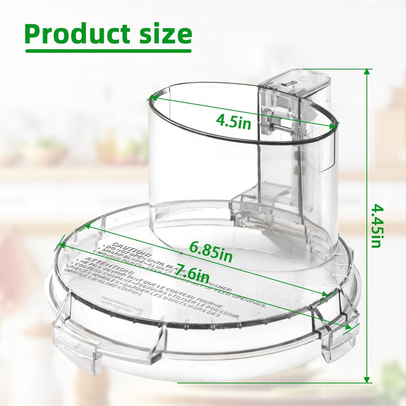 DFP-14NWBCT1 Replacement Food Processor Work Bowl Cover,Compatible with Cuisinart food