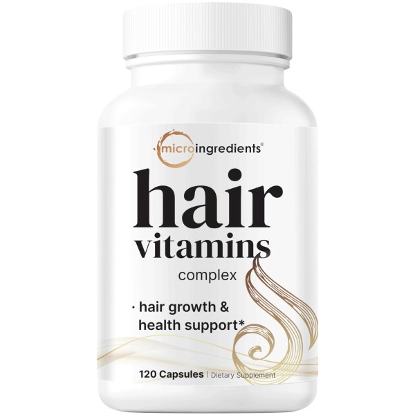Hair Growth Vitamins Complex 120 Capsules | 14-in-1 Formula with
