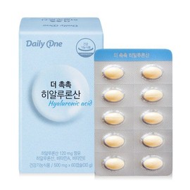 Daily One The Moist Hyaluronic Acid 30g 60 tablets × 1 / 데일리원 더 촉촉 히알루론산 30g 60정 × 1개