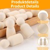 Oungy Pack of 160 Wooden Figures for Painting, 35 mm