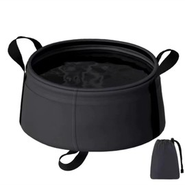 Frenflu Folding Bucket, For Fishing, Daily Use, Portable, With Handle, For Picnics, Waterproof, Stylish, Camping, Fishing, Cleaning, Laundry, Travel, Multi-functional, Storage Bag Included, Portable