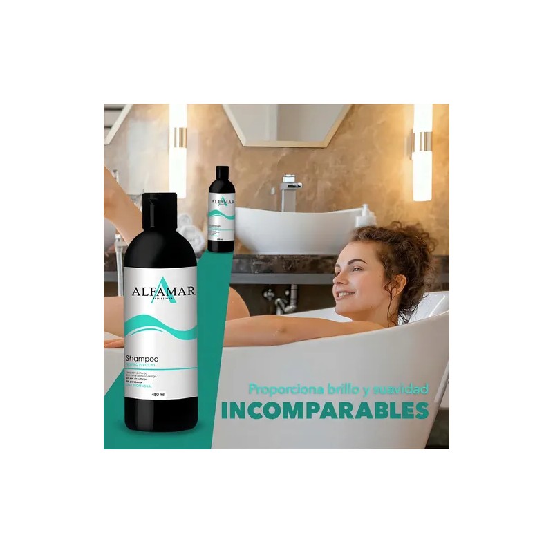Shampoo Neutro Perfecto Alfamar Sin Sal Para Limpieza Profunda Y