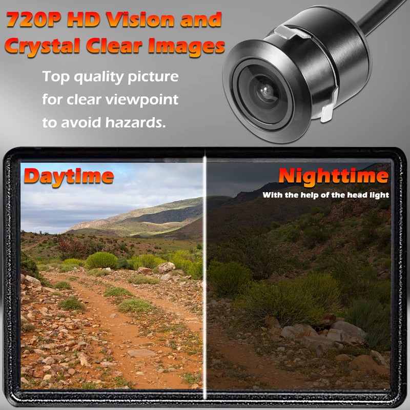 for Polaris RZR Ride Command HD Wide-Angle Waterproof Front Camera