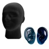PLEAVIT Binaural Microphone, Ear Type, Dummy Head, Mannequin Set, Stand,