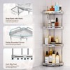 Binecer Corner Shower Caddy, 4 Tier Standing Shower Organizer with