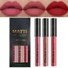 3 Colours Matte Liquid Lipstick Waterproof Durable Liquid Lip Gloss