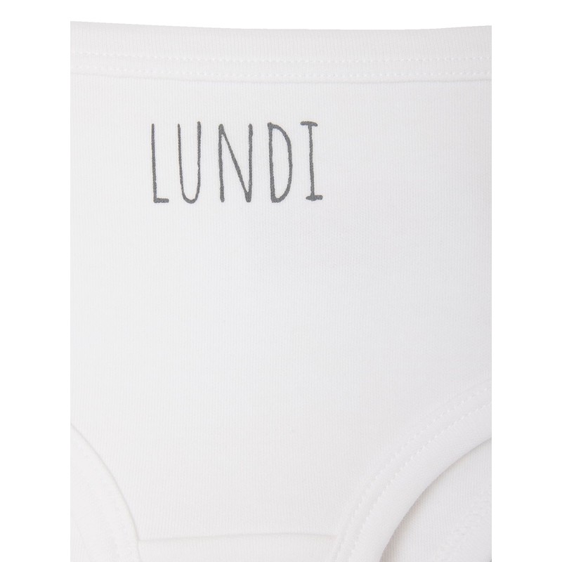 Vertbaudet VERTBAUDETOrganic Collection: Pack of 5 Baby Briefs Basic, white