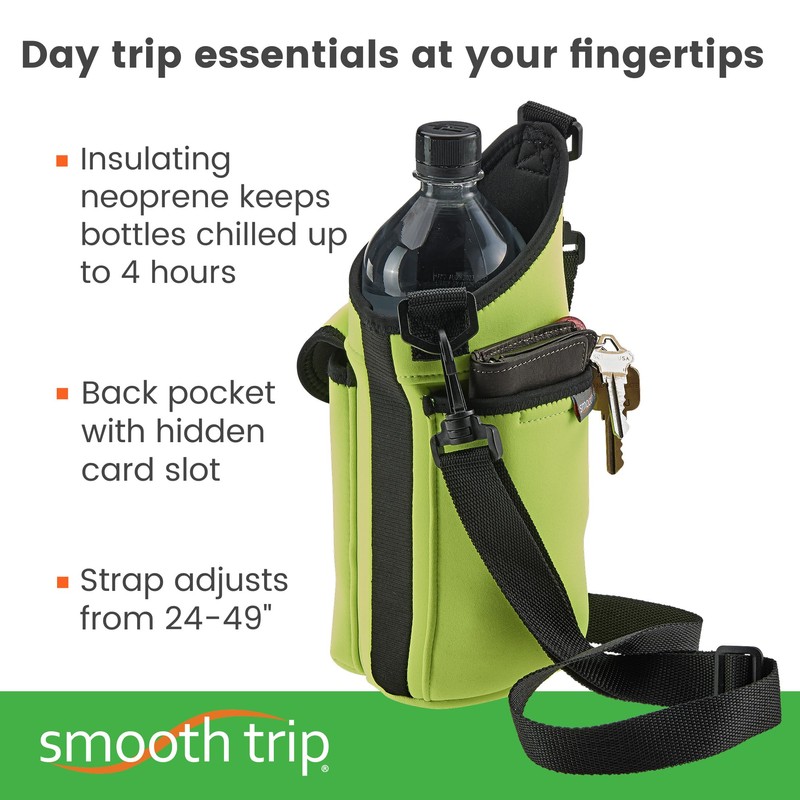 Smooth Trip AquaPockets Water Bottle Holder - Insulating Neoprene Water