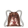 LOQI Metallic Backpack, 10 Litres, Matt Rose Gold Pop