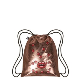 LOQI Metallic Backpack, 10 Litres, Matt Rose Gold Pop
