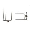 2-Pack Universal 304 Stainless Steel BBQ Meat Fork, Round Spit