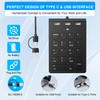 Suejezt 18 Key Wired Numeric Keypad with 3 Port USB