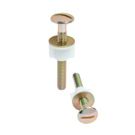 8Pcs Steel Toilet Seat Hinge Bolts Kit with Plastic Nuts & Washers - Heavy Duty Fastener for Top-Mount Seats (2.75")