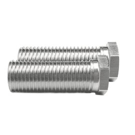 Keenberk - Short hollow screw for strainer basket valves - universal fit for valve drains with 1.5 and 3.5 inches - 2 pieces - 25 mm long - M12 x 1.5 mm