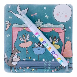 Floss & Rock Enchanted Water Pen and Cards Kit, 7.48-inch Length, Learning Materials, Drawing and Painting