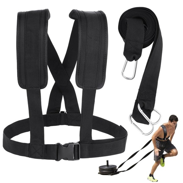 Sled Harness for Exercise, Physical Football Running Resistance Training Rope