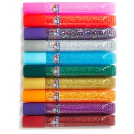 Elmer's 3D Washable Glitter Glue Pens, Classic Rainbow, Pack of 10 Pens - Great For Making Slime
