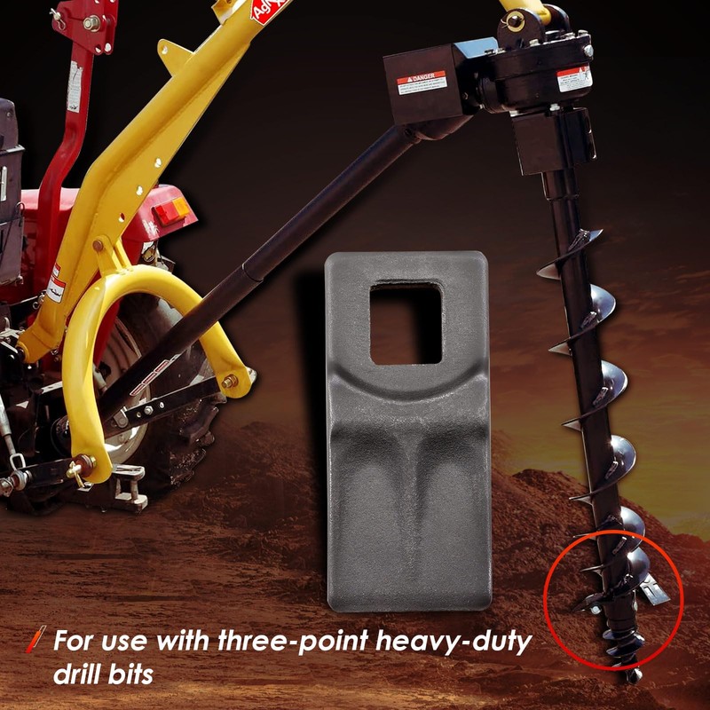 Auger Teeth Cutting Edge Replacement for 3 Point Post Hole