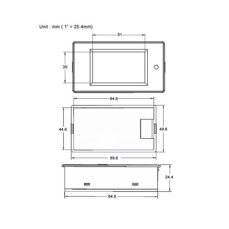 bayite DC 6.5-100V 0-100A LCD Display Digital Current Voltage Power