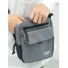 Beams Heart 426100298191788 Campus Bag, Chambray Heathered Material, Mini Shoulder