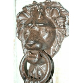 LIONS HEAD Door Knocker, Antique Style, Old-World Charm, Christmas Gift  DL-XX